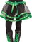The Costume Center Black and Green Ribbon Tutu Girl Child Halloween Costume - One Size